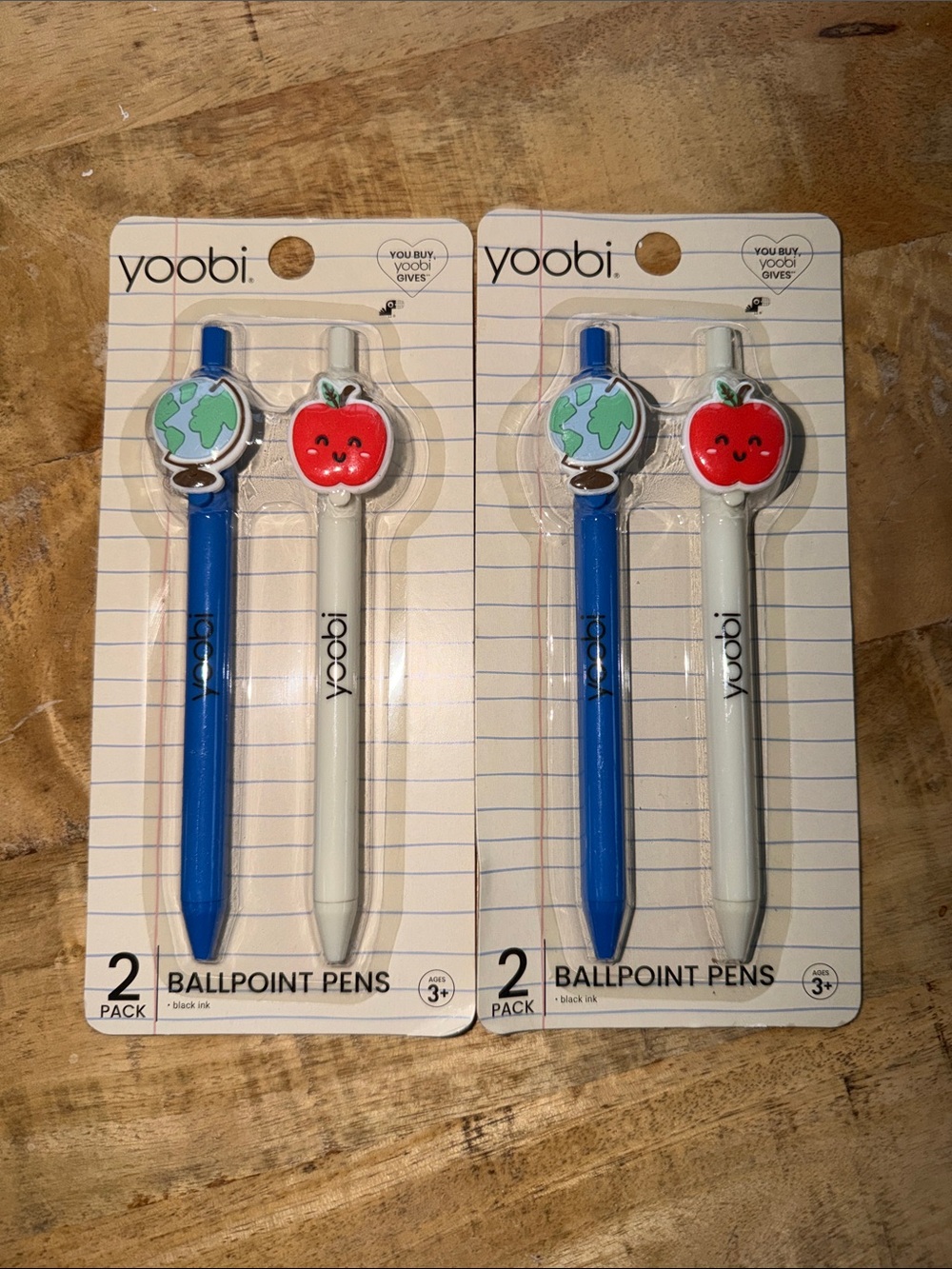 Yoobi Assorted Color Ballpoint Pens & Sticky Notes Set - Picture 3 of 4
